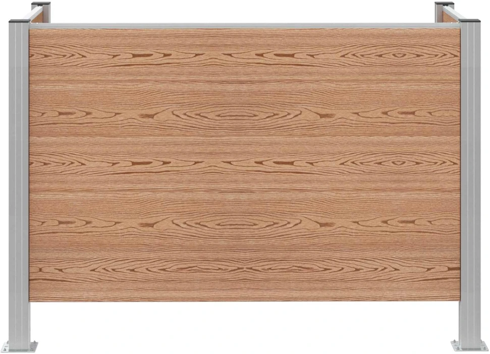 Atliekų konteinerio tvora Ruda 161 x 85 x 115 cm Alavas ir WPC