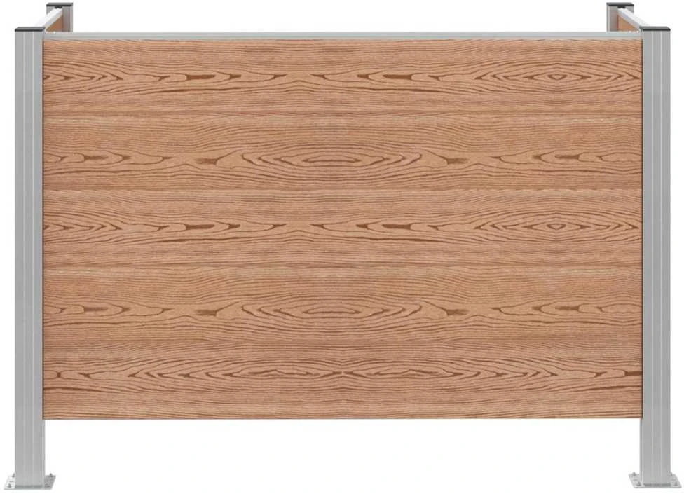 Atliekų konteinerio tvora Ruda 161 x 85 x 115 cm Alavas ir WPC