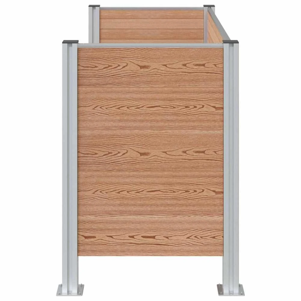 Atliekų konteinerio tvora Ruda 161 x 85 x 115 cm Alavas ir WPC