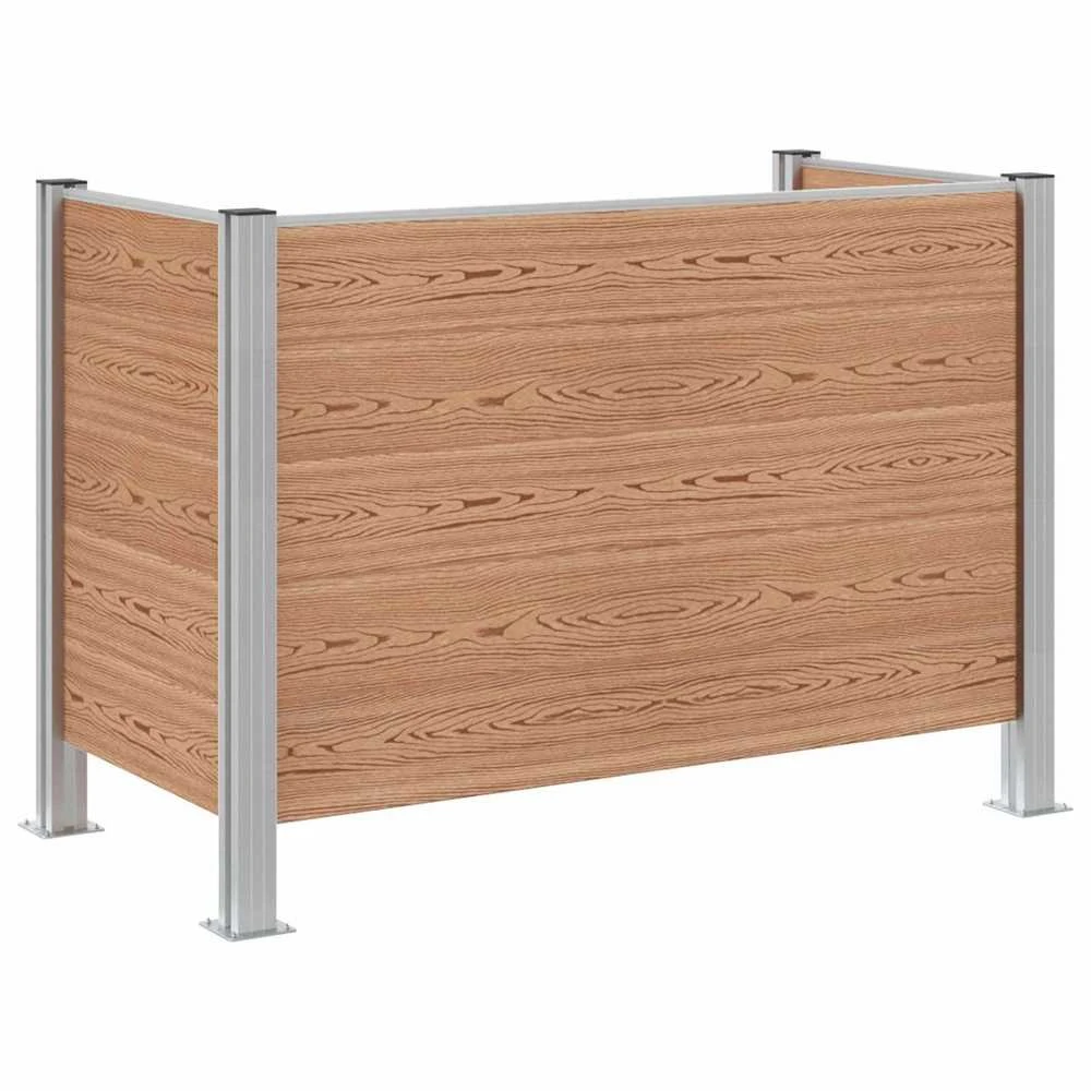 Atliekų konteinerio tvora Ruda 161 x 85 x 115 cm Alavas ir WPC