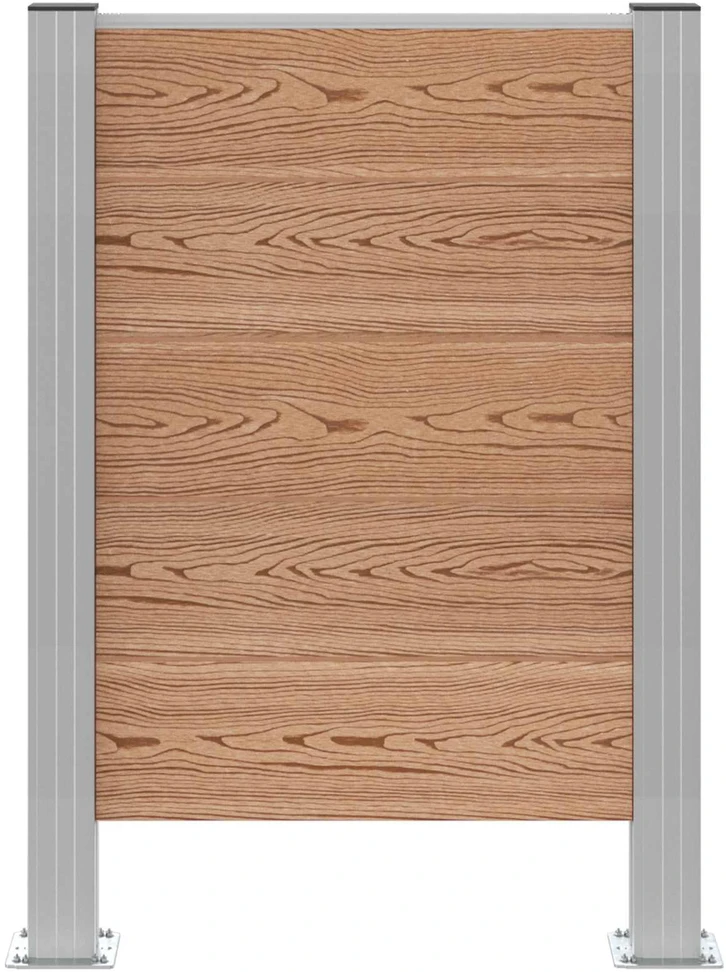 Atliekų konteinerio tvora Ruda 85 x 12 x 115 cm Alavas ir WPC