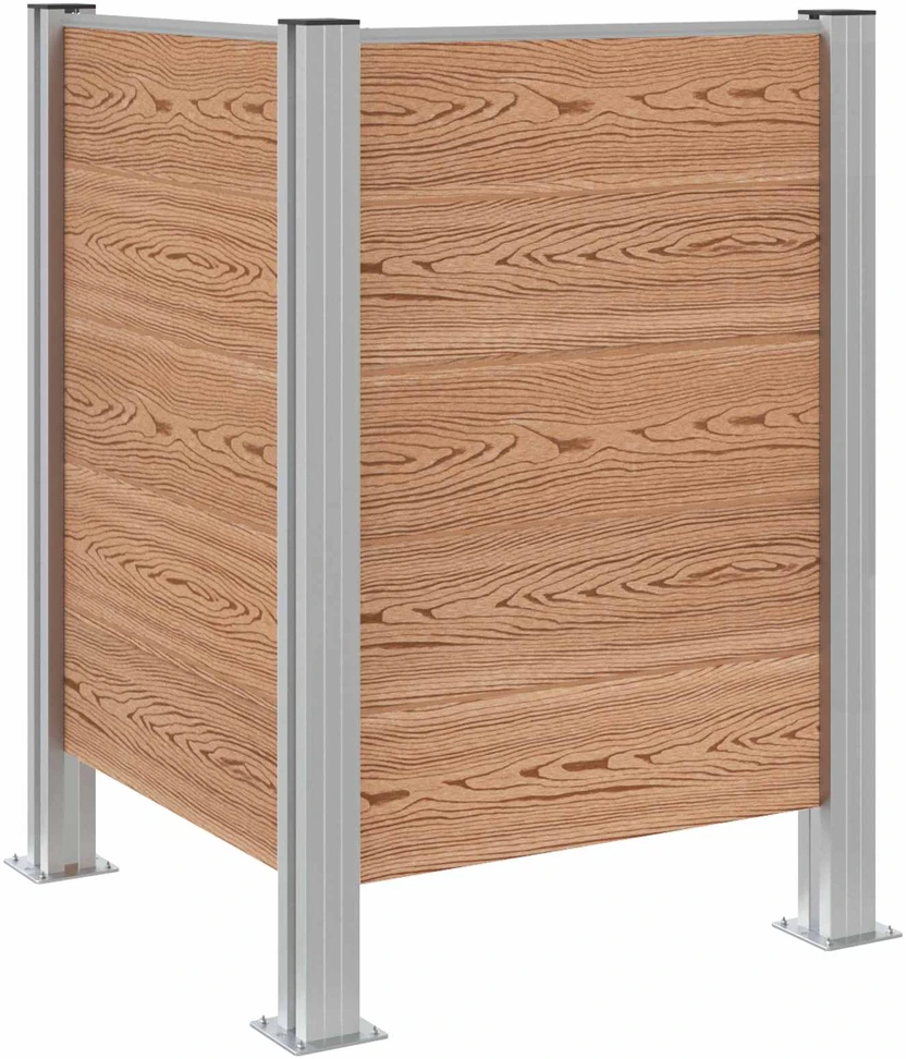 Atliekų konteinerio tvora Ruda 85 x 85 x 115 cm Alavas ir WPC