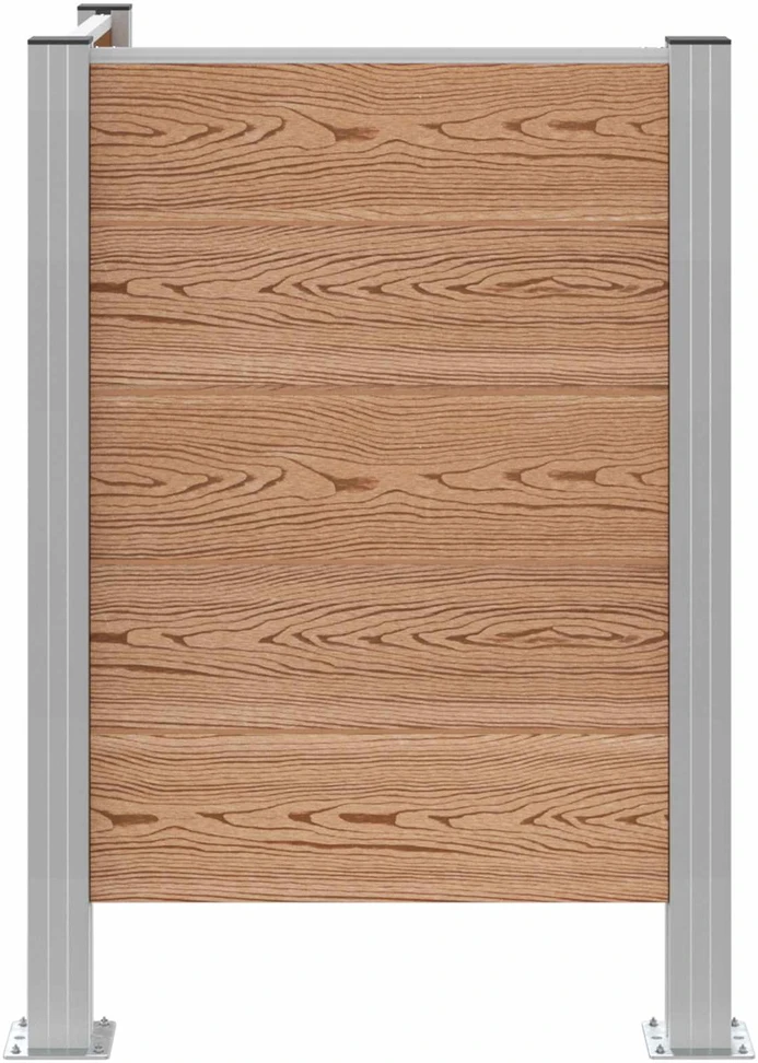 Atliekų konteinerio tvora Ruda 85 x 85 x 115 cm Alavas ir WPC