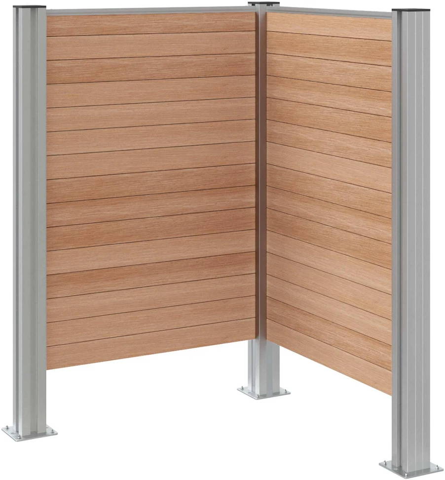 Atliekų konteinerio tvora Ruda 85 x 85 x 115 cm Alavas ir WPC
