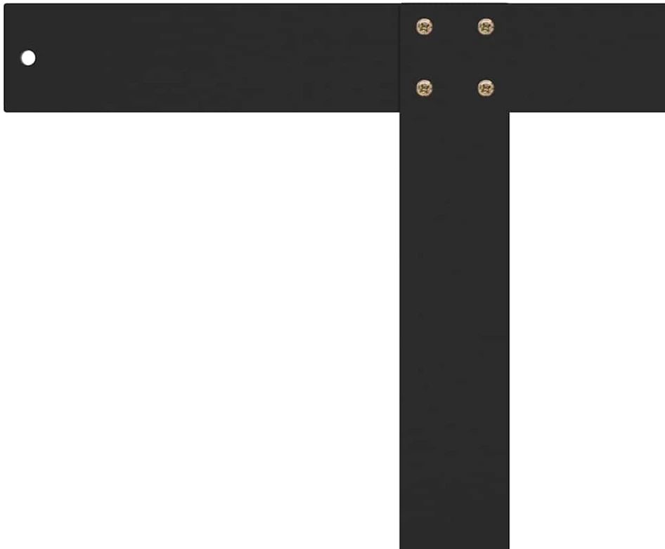 Atlošas sofai iš palečių, juodas, 110cm, geležis