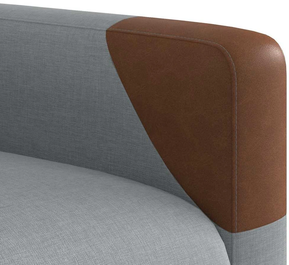 Fotelis Atlošiamas masažinis krėslas, šviesiai pilkos spalvos, audinys