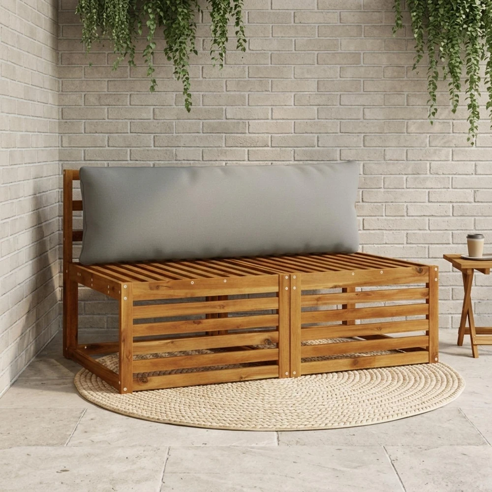 Atlošo pagalvė PUTTEN 100% poliesteris Pilka 120 x 40 x 15 cm