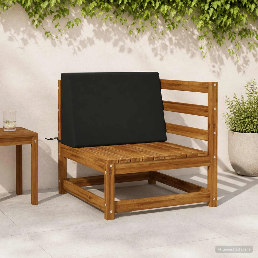 Atlošo pagalvė SOEST 100% poliesteris Juoda 60 x 20 x 40 cm