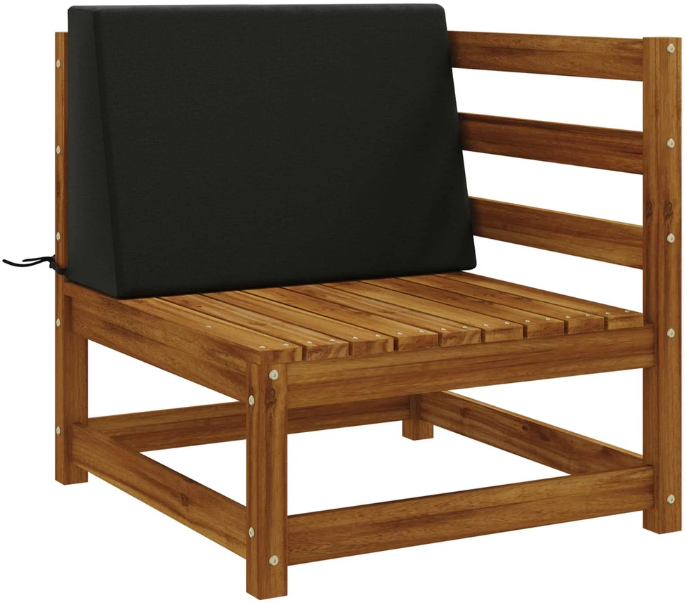 Atlošo pagalvėlė SOEST 100% poliesteris Juoda 60 x 20 x 40 cm