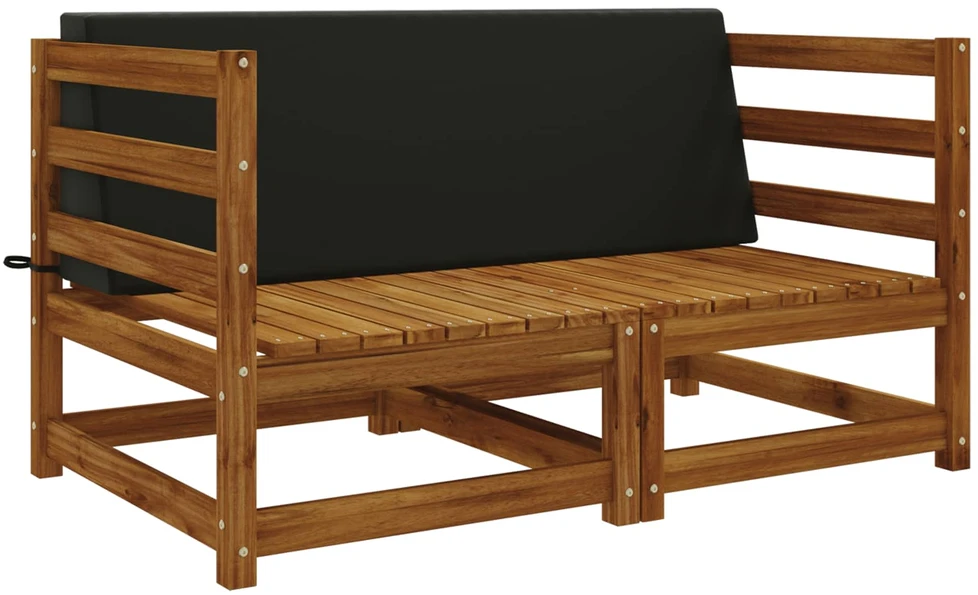 Atlošo pagalvėlė SOEST 100% poliesteris Juoda 120 x 20 x 40 cm