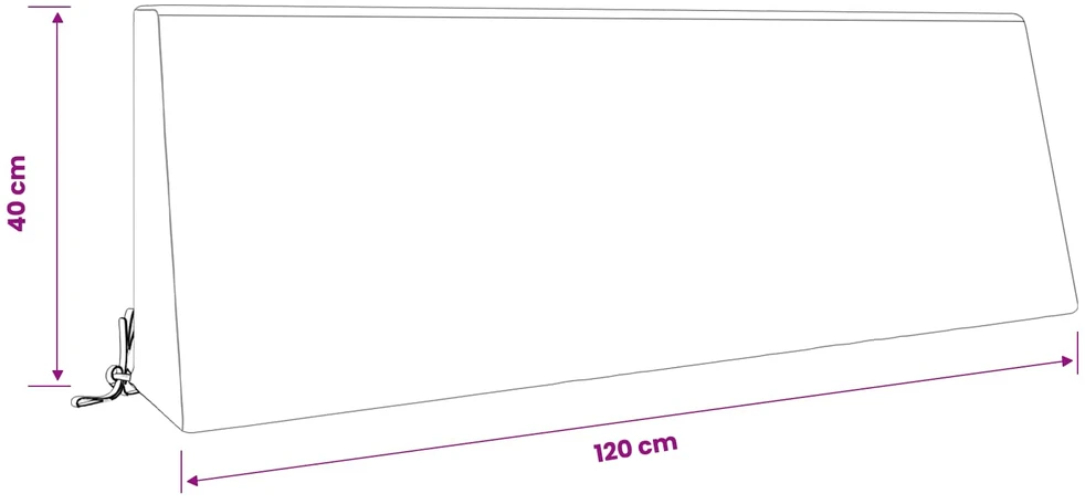 Atlošo pagalvėlė SOEST 100% poliesteris Rožinė 120 x 20 x 40 cm
