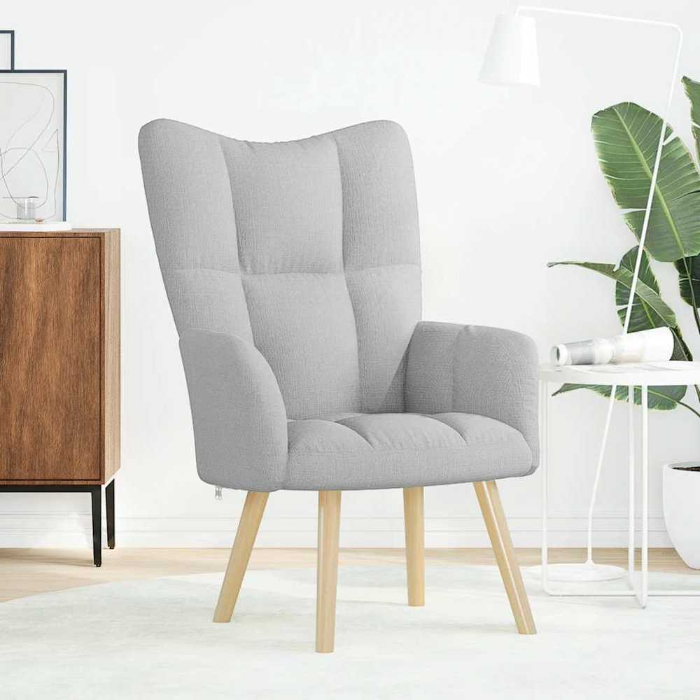 Fotelis Atpalaiduojanti kėdė Cloud Pilkas Fabric