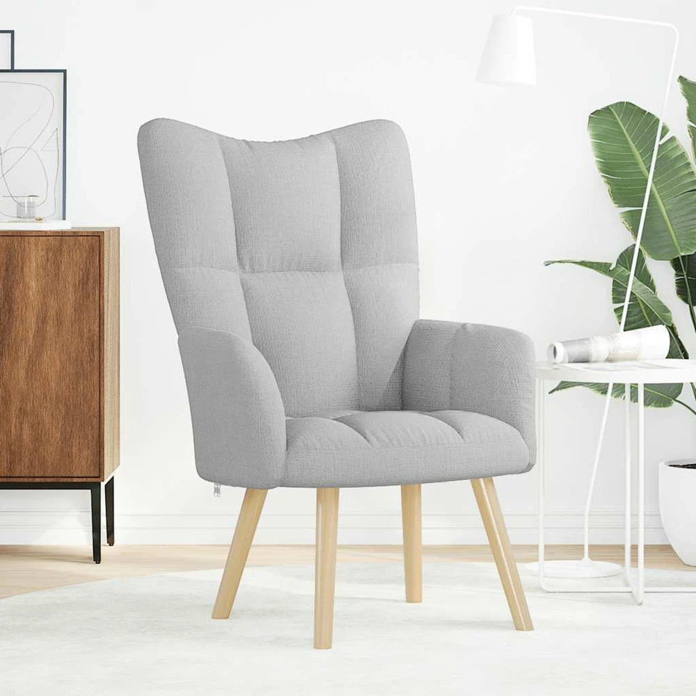Fotelis Atpalaiduojanti kėdė Cloud Pilkas Fabric
