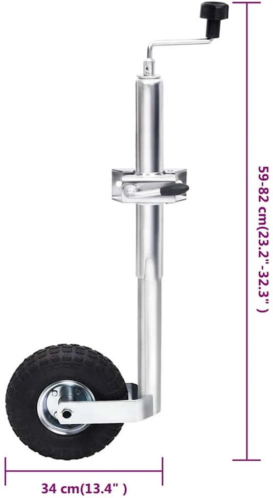 Atraminis ratukas priekabai su spaustuku, 48mm, plienas
