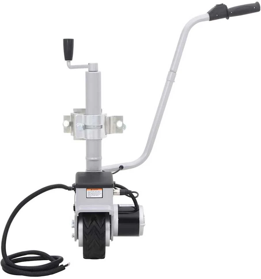Atraminis ratukas su varikliu priekabai, aliuminis, 12V, 350W
