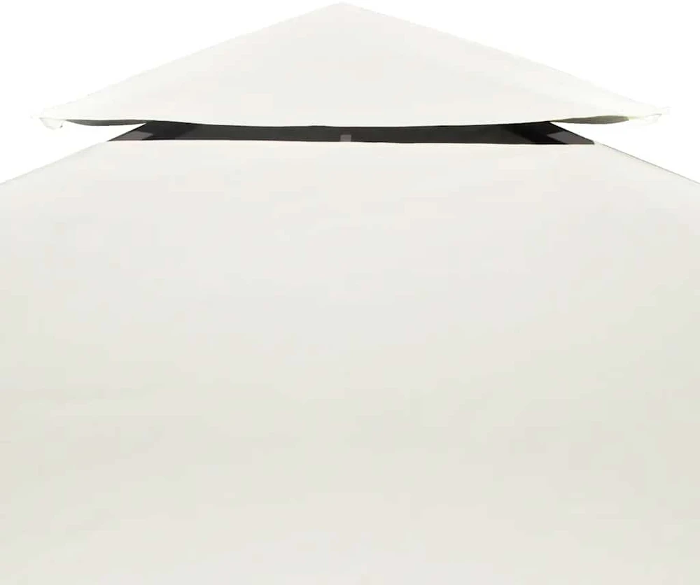 Atsarginis pavėsinės uždangalas, 310g/m², kreminė balta, 3x3m