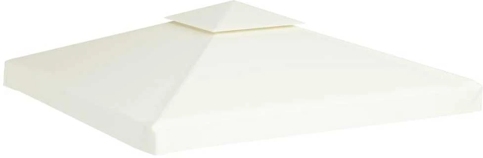 Atsarginis pavėsinės uždangalas, 310g/m², kreminė balta, 3x3m