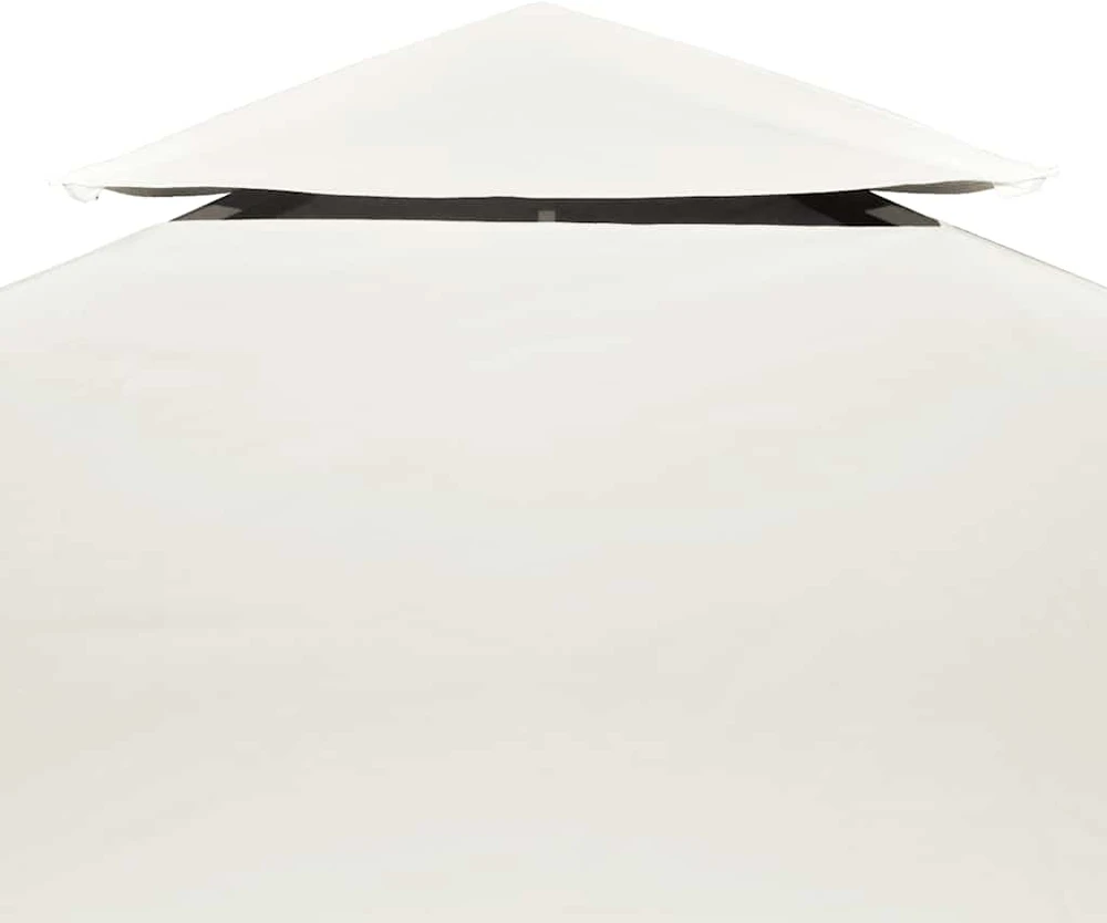 Atsarginis pavėsinės uždangalas, kreminė balta, 310g/m², 3x4m