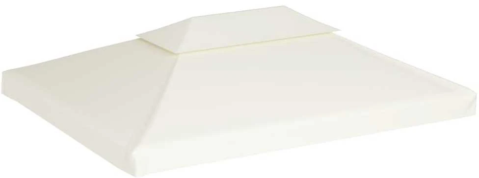 Atsarginis pavėsinės uždangalas, kreminė balta, 310g/m², 3x4m