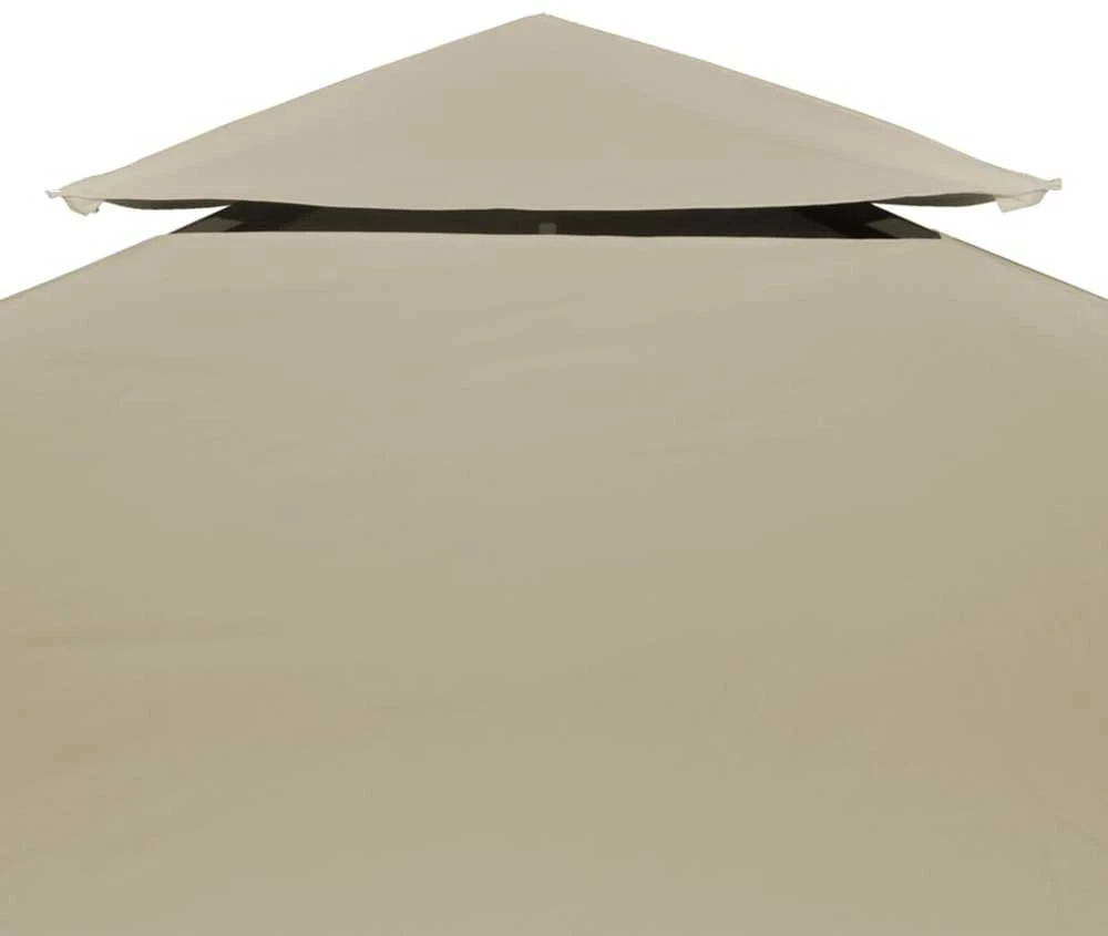 Atsarginis pavėsinės uždangalas, smėlio, 310g/m², 3x4m