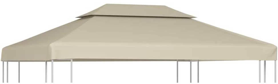 Atsarginis pavėsinės uždangalas, smėlio, 310g/m², 3x4m