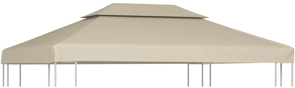 Atsarginis pavėsinės uždangalas, smėlio, 310g/m², 3x4m