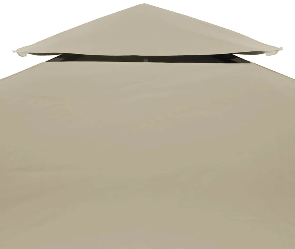 Atsarginis pavėsinės uždangalas, smėlio, 310g/m², 3x4m