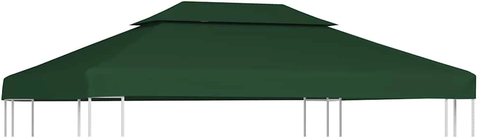 Atsarginis pavėsinės uždangalas, žalias, 310g/m², 3x4m