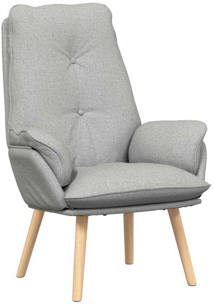 Fotelis krėslas Debesų pilka 69 x 74 x 93 cm Audinys ir Fanera