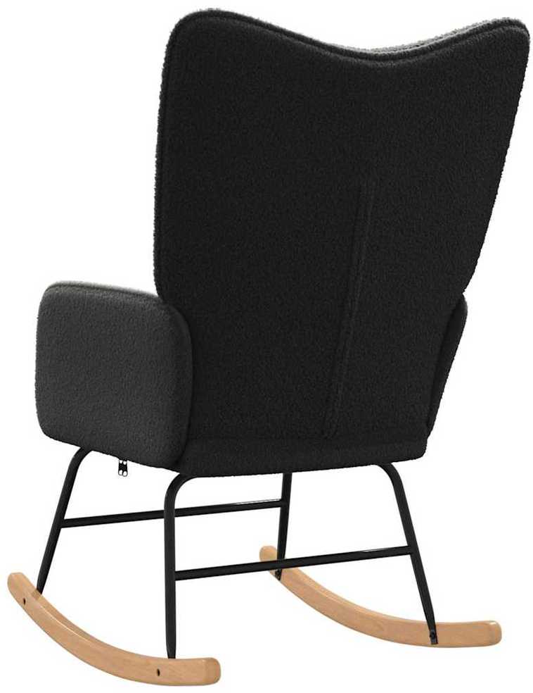 Fotelis Supamasis krėslas Juoda Šerpos audinys