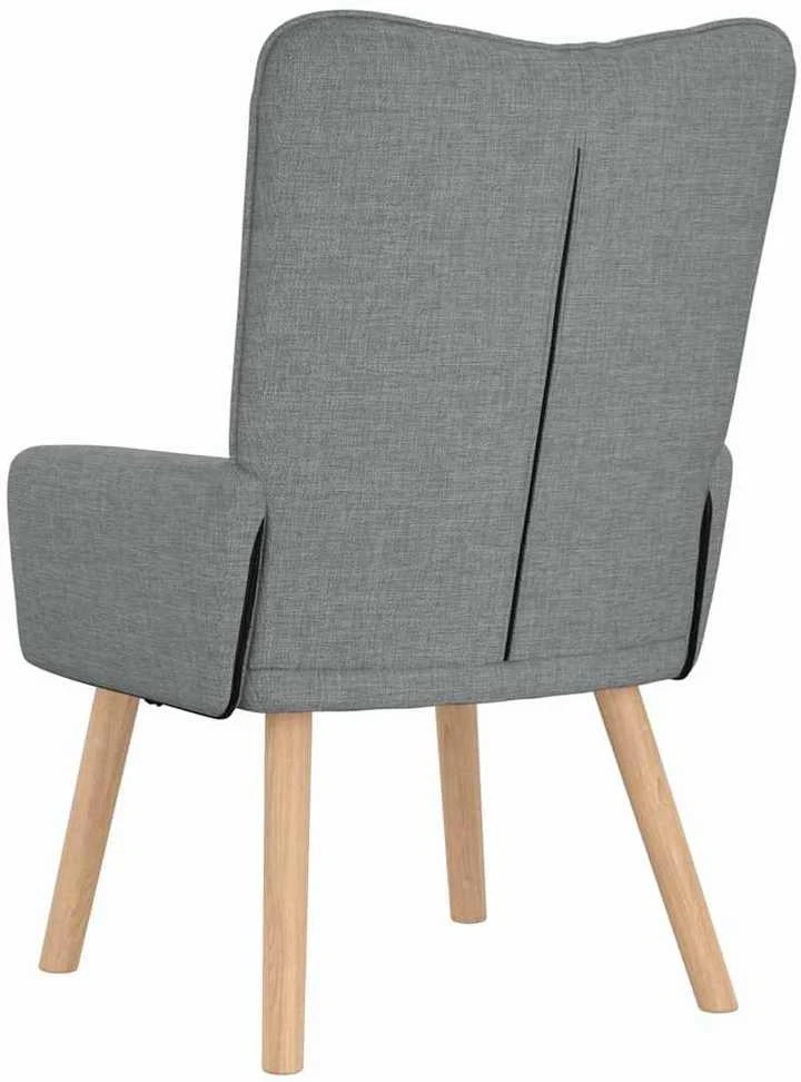 Fotelis krėslas Šviesiai pilka 63 x 67 x 94 cm Audinys ir fanera