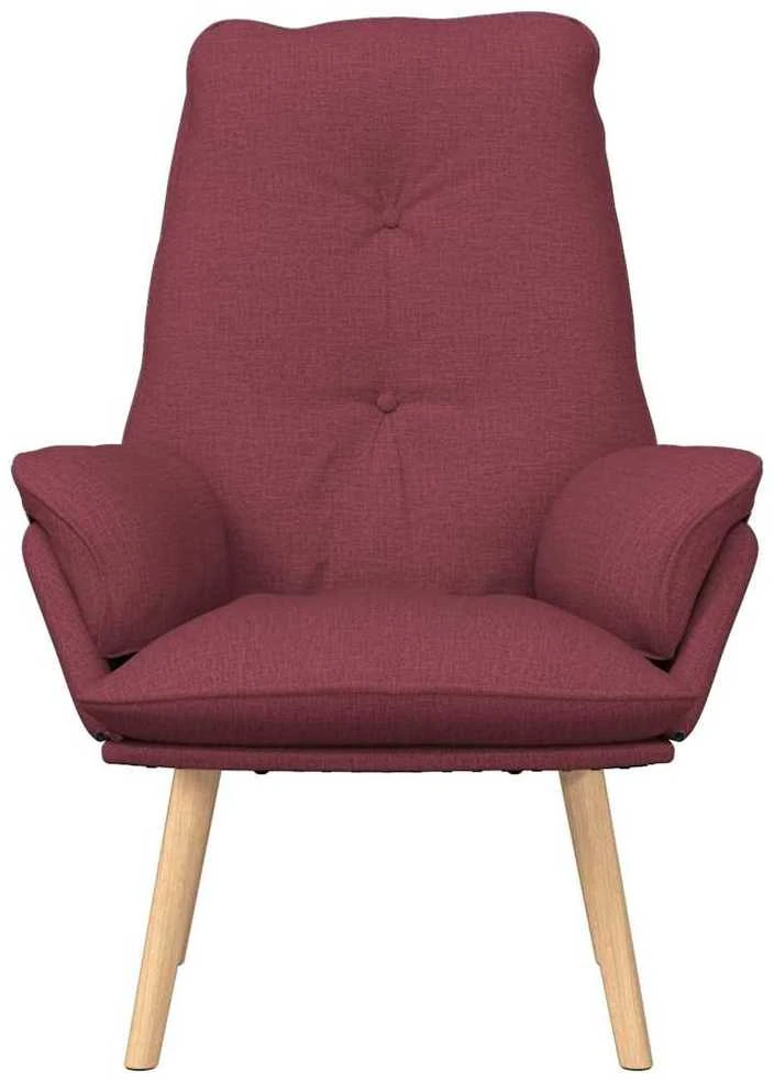 Fotelis krėslas Vyno raudona 69 x 74 x 93 cm Audinys ir Fanera