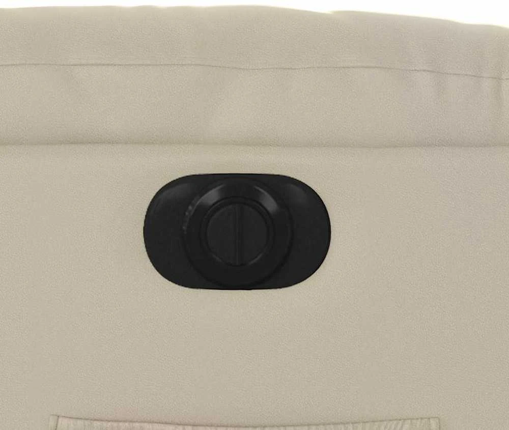 Fotelis Atsistojantis elektrinis krėslas, kreminis, dirbtinė oda
