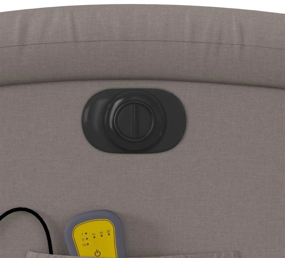 Fotelis Atsistojantis elektrinis masažinis krėslas, taupe, audinys