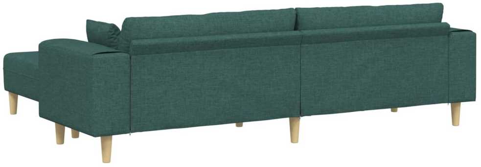 Sofa 3 vnt. Tamsiai žalia audinys