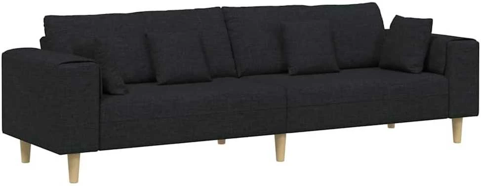 Sofa Juoda 250 x 77 x 76 cm audinys