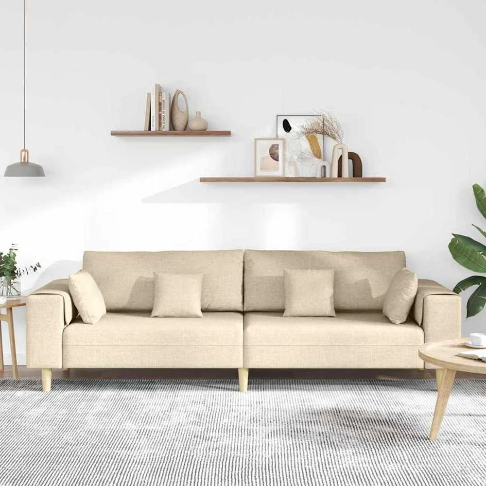 Sofa Kreminė 250 x 77 x 76 cm audinys