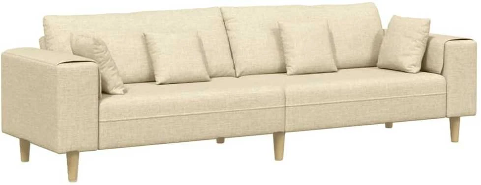 Sofa Kreminė 250 x 77 x 76 cm audinys