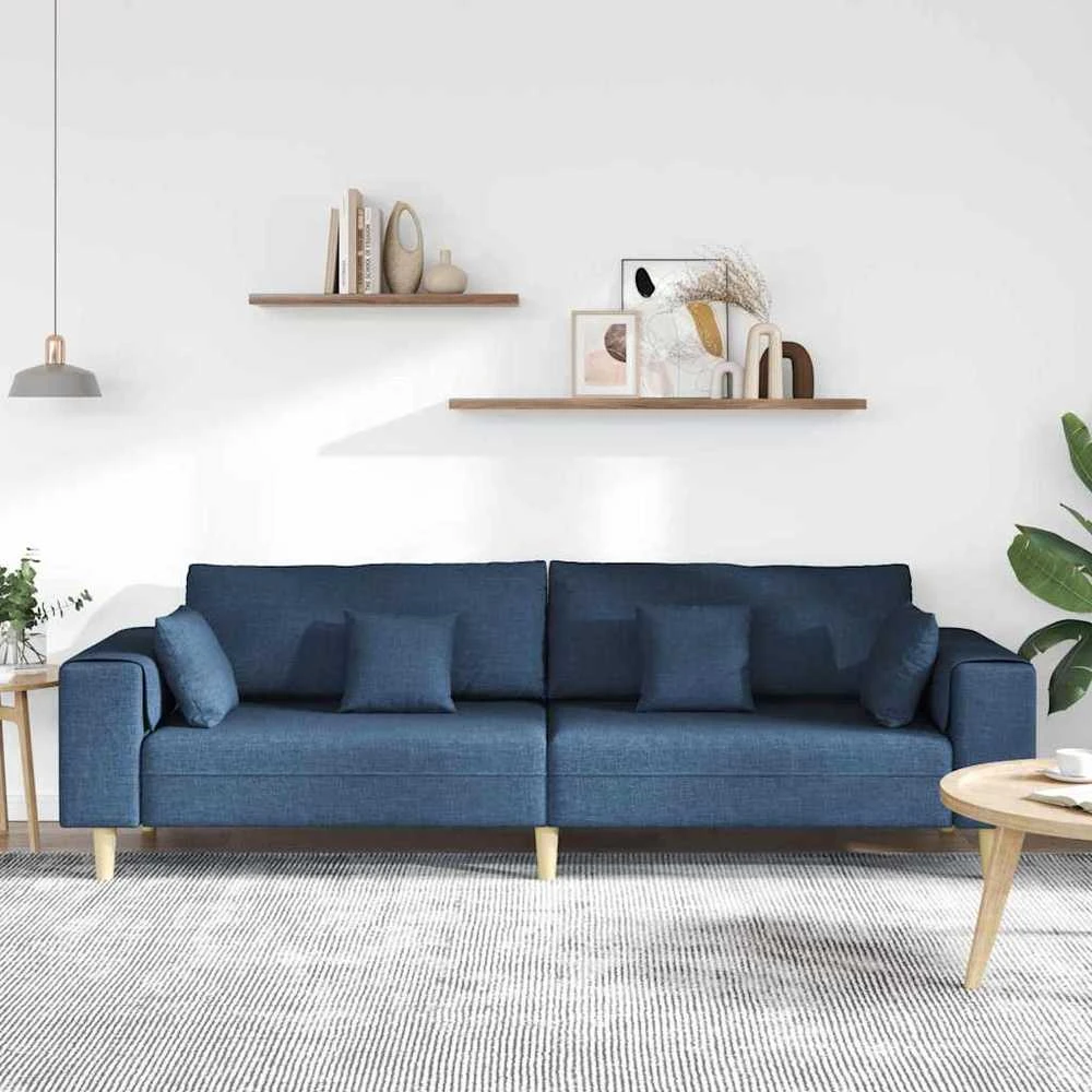 Sofa Mėlyna 250 x 77 x 76 cm audinys