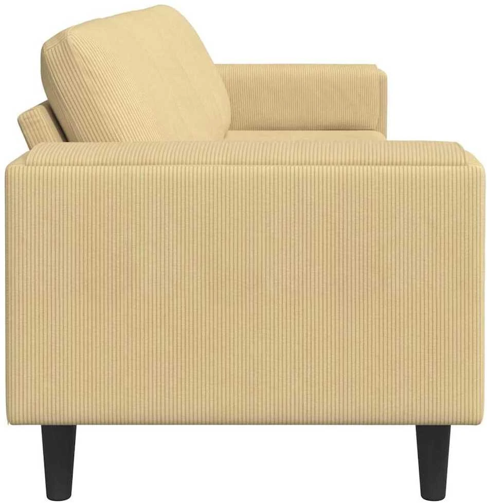 Sofa Pilkai žalia 250 x 77 x 76 cm Kordūrinis audinys
