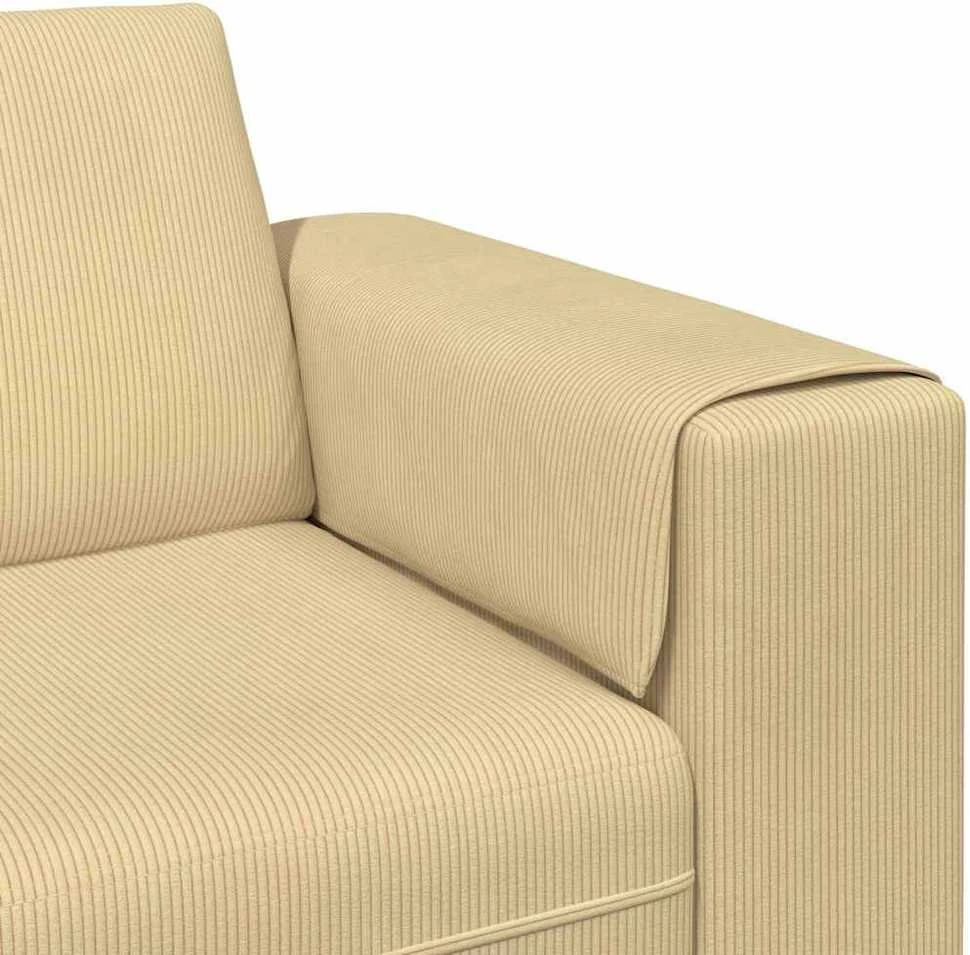 Sofa Pilkai žalia 250 x 77 x 76 cm Kordūrinis audinys