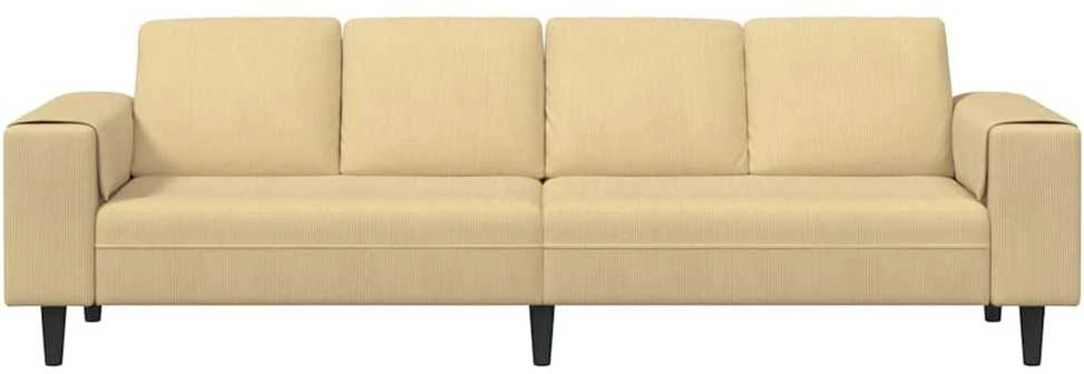 Sofa Pilkai žalia 250 x 77 x 76 cm Kordūrinis audinys