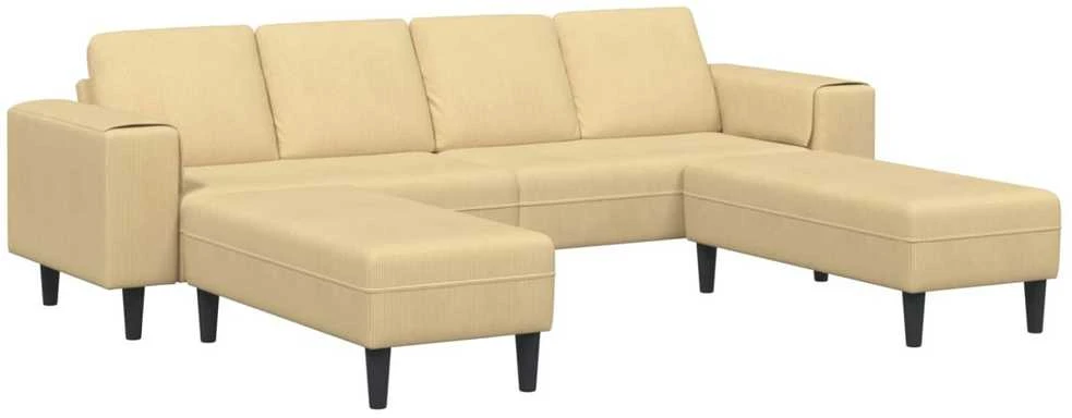 Sofa Pilkai žalia 250 x 188 x 76 cm Kordūrinis audinys
