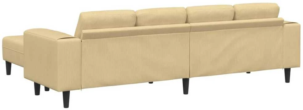 Sofa Pilkai žalia 250 x 188 x 76 cm Kordūrinis audinys