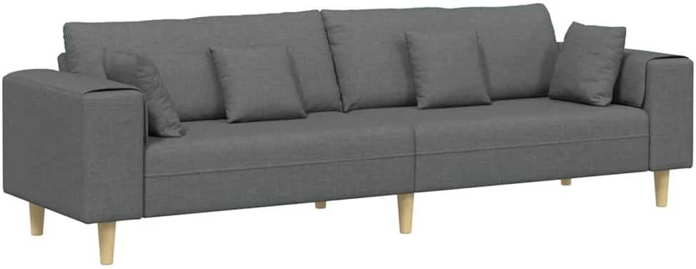 Sofa Tamsiai pilka 250 x 77 x 76 cm audinys