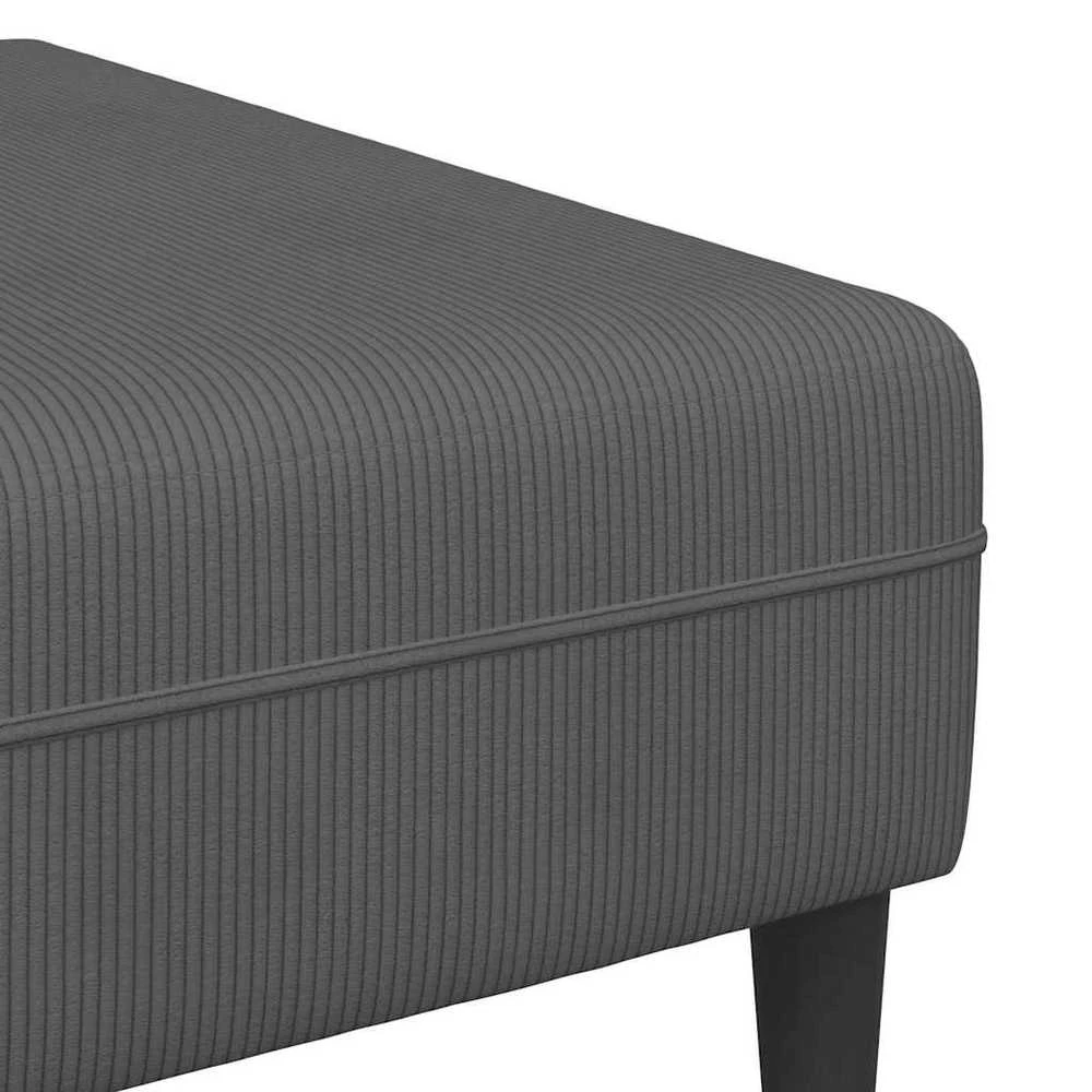 Sofa Tamsiai pilka 250 x 188 x 76 cm Kordūrinis audinys
