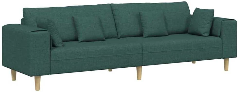 Sofa Tamsiai žalia 250 x 77 x 76 cm audinys