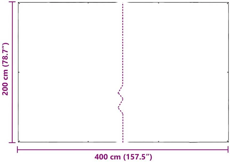 augalų danga su ąselėmis 2x4 m PVC