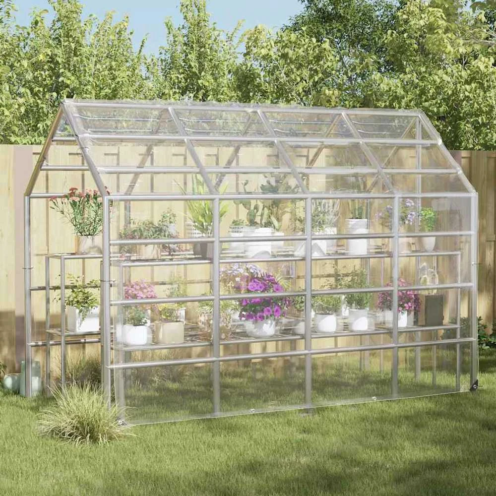 augalų dangtis su kilpomis 3x6 m PVC