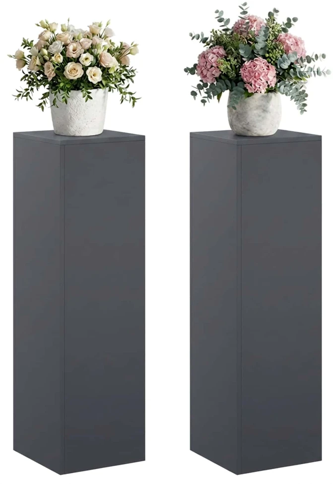 Augalų stovas 2 pcs Antracito 30 x 30 x 100 cm